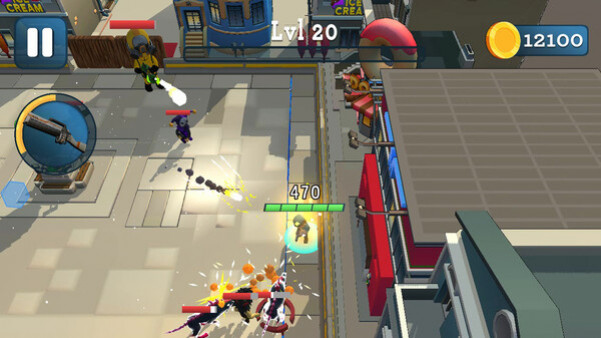 Игра Rogue City: Casual Top Down Shooter, скриншот