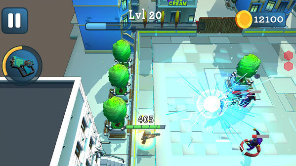 Игра Rogue City: Casual Top Down Shooter, скриншот