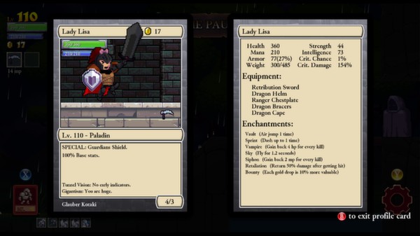 Игра Rogue Legacy, скриншот