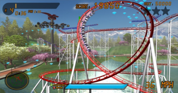 Игра Roller Coaster Rampage, скриншот