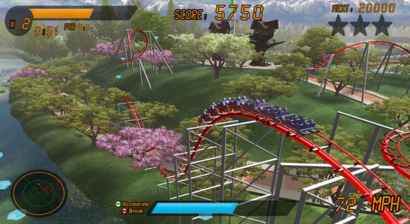 Игра Roller Coaster Rampage, скриншот