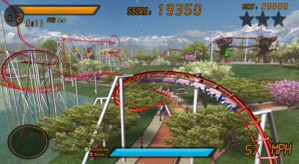 Игра Roller Coaster Rampage, скриншот