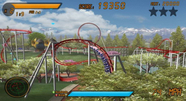 Игра Roller Coaster Rampage, скриншот