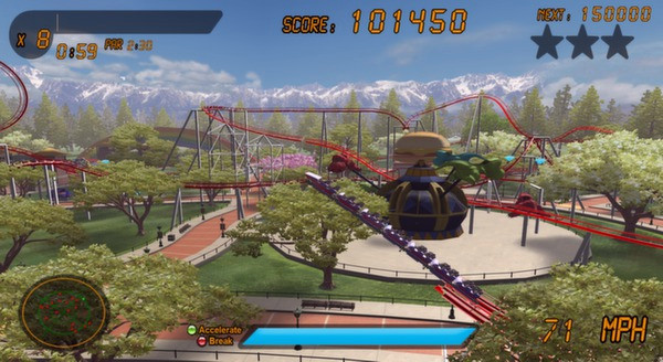 Игра Roller Coaster Rampage, скриншот