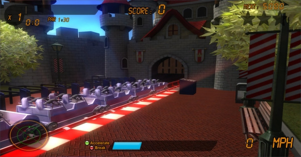 Игра Roller Coaster Rampage, скриншот