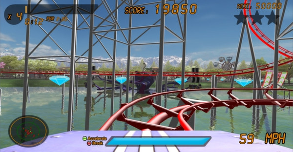 Игра Roller Coaster Rampage, скриншот