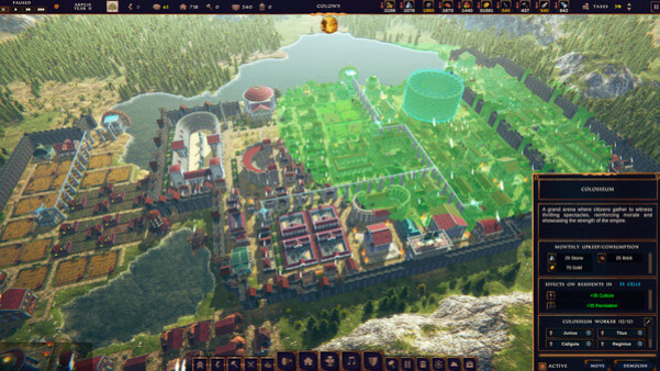 Игра Roman Triumph: Survival City Builder, скриншот