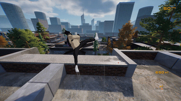 Игра Rooftops & Alleys: The Parkour Game, скриншот