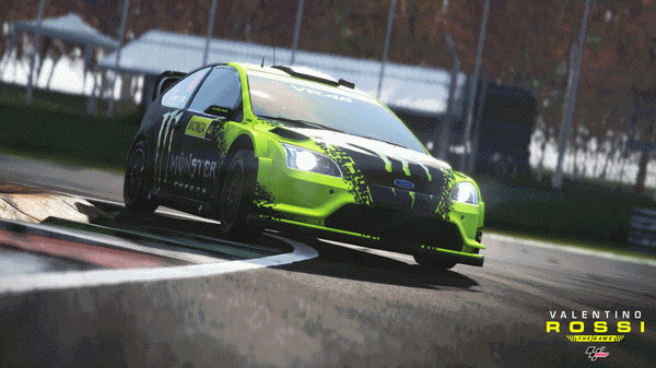 Игра Rossi Ford Focus Rally car 2009, скриншот