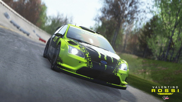 Игра Rossi Ford Focus Rally car 2009, скриншот