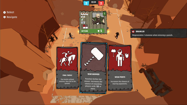 Игра Rough Rivals, скриншот
