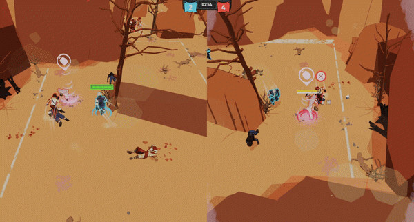 Игра Rough Rivals, скриншот
