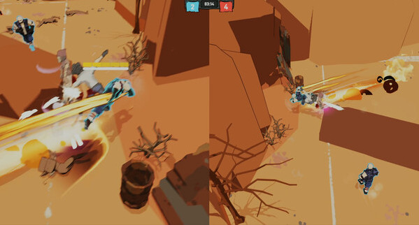 Игра Rough Rivals, скриншот