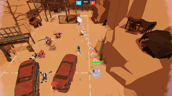 Игра Rough Rivals, скриншот