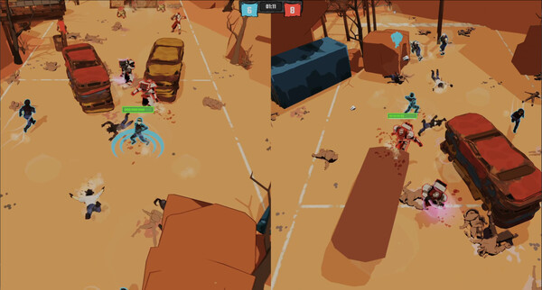 Игра Rough Rivals, скриншот