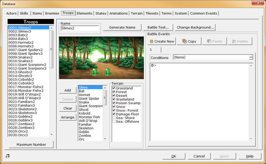 Игра RPG Maker 2000, скриншот