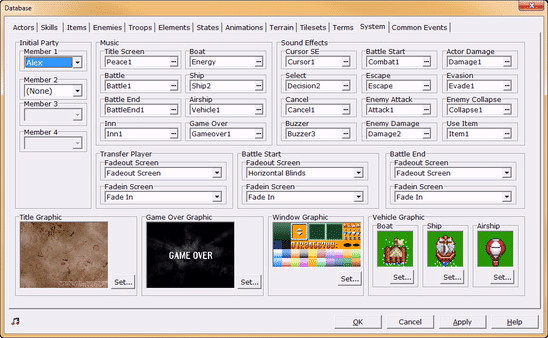 Игра RPG Maker 2000, скриншот
