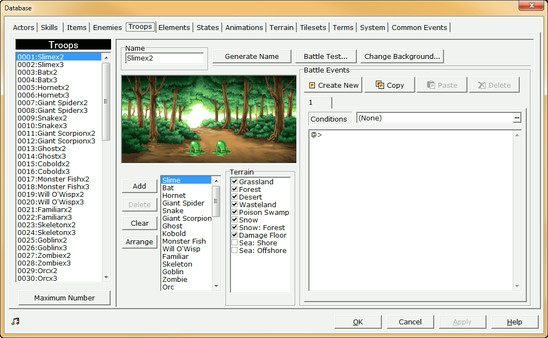 Игра RPG Maker 2000, скриншот