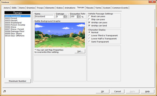 Игра RPG Maker 2000, скриншот