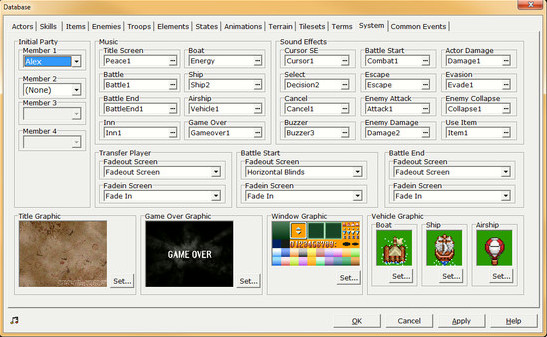 Игра RPG Maker 2000, скриншот