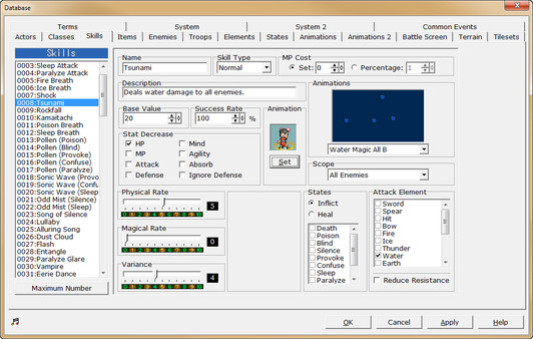 Игра RPG Maker 2003, скриншот