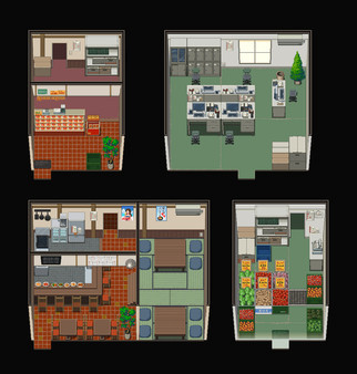 Игра RPG Maker MV - DorapixelMapChips - Modern JP Interiors, скриншот