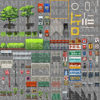 Игра RPG Maker MV - DorapixelMapChips - Modern JP, скриншот