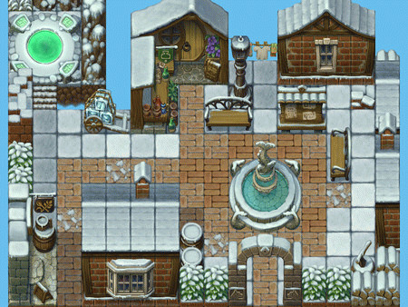 Игра RPG Maker MV - Grid Map Tiles RPG Maker Edition, скриншот