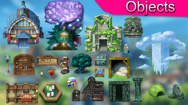 Игра RPG Maker MV - ISEKAI CREATORS Assets Pack, скриншот
