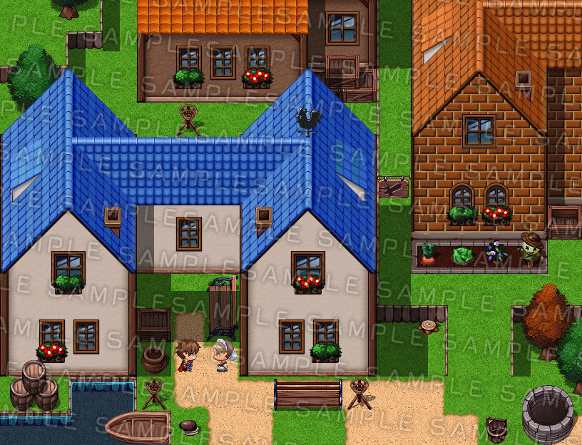 Купить DLC RPG Maker MV - Krachware Fantasy Town Exterior Tileset от ...
