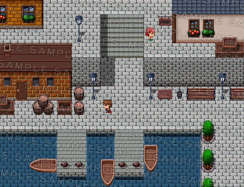 Купить DLC RPG Maker MV - Krachware Fantasy Town Exterior Tileset от ...