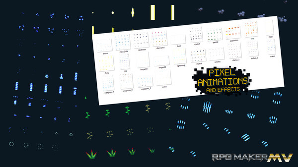Игра RPG Maker MV - Pixel Animations, скриншот