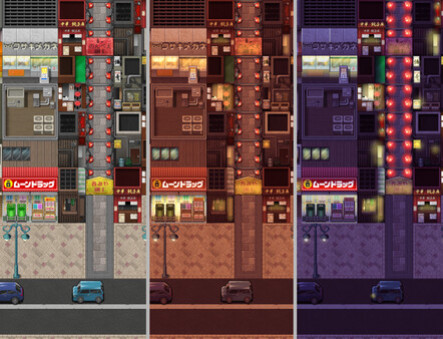 Игра RPG Maker MV - SERIALGAMES Living Good City Tileset, скриншот