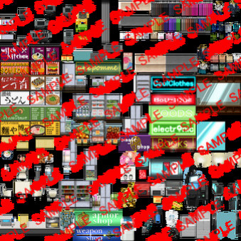 Игра RPG Maker MV - Shopping Mall Tileset, скриншот