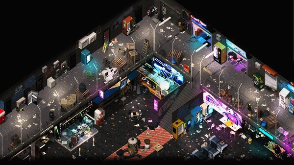 Игра RPG Maker MZ - CyberCity Core Tiles, скриншот