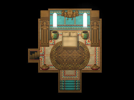 Игра RPG Maker MZ - KR Aztec Jungle Tileset, скриншот