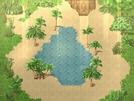 Игра RPG Maker MZ - KR Aztec Jungle Tileset, скриншот