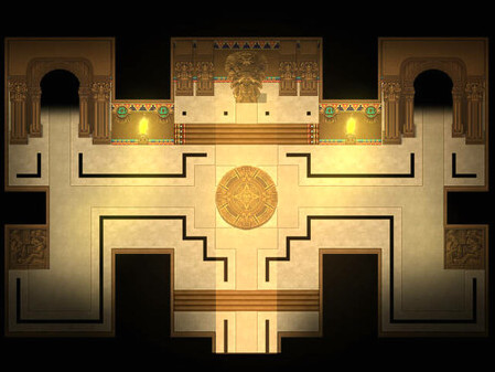Игра RPG Maker MZ - KR Aztec Jungle Tileset, скриншот