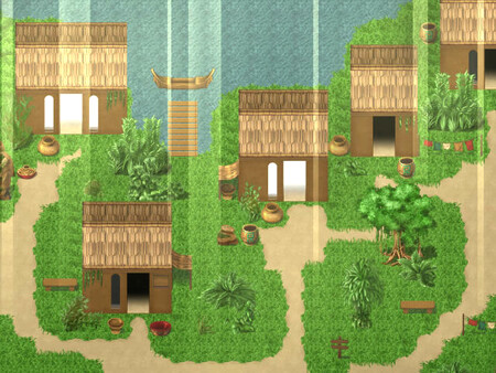Игра RPG Maker MZ - KR Aztec Jungle Tileset, скриншот