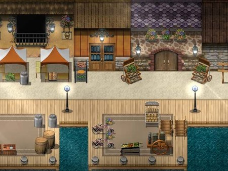Игра RPG Maker MZ - KR Tuscan Seaside Tiles, скриншот