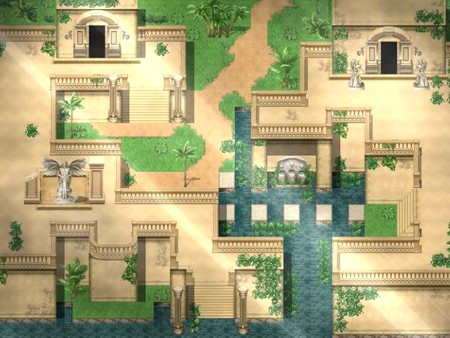 Игра RPG Maker MZ - KR Tuscan Seaside Tiles, скриншот