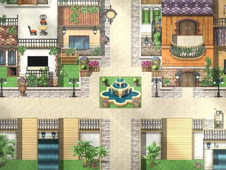 Игра RPG Maker MZ - KR Tuscan Seaside Tiles, скриншот