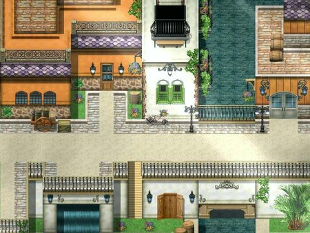 Игра RPG Maker MZ - KR Tuscan Seaside Tiles, скриншот
