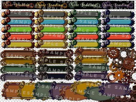 Игра RPG Maker MZ - Krachware User Interface Material Steampunk, скриншот