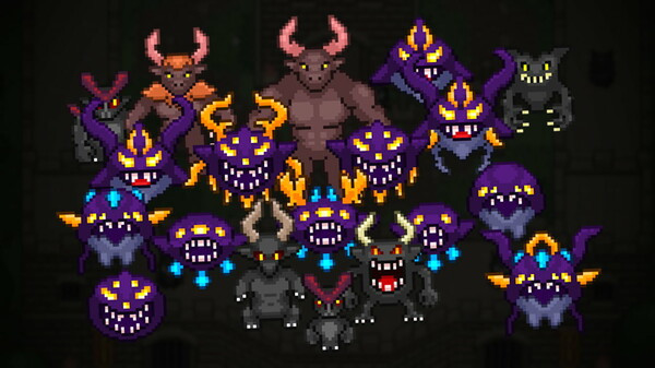 Игра RPG Maker MZ - Pixel Battlers Monsters Pack 1, скриншот