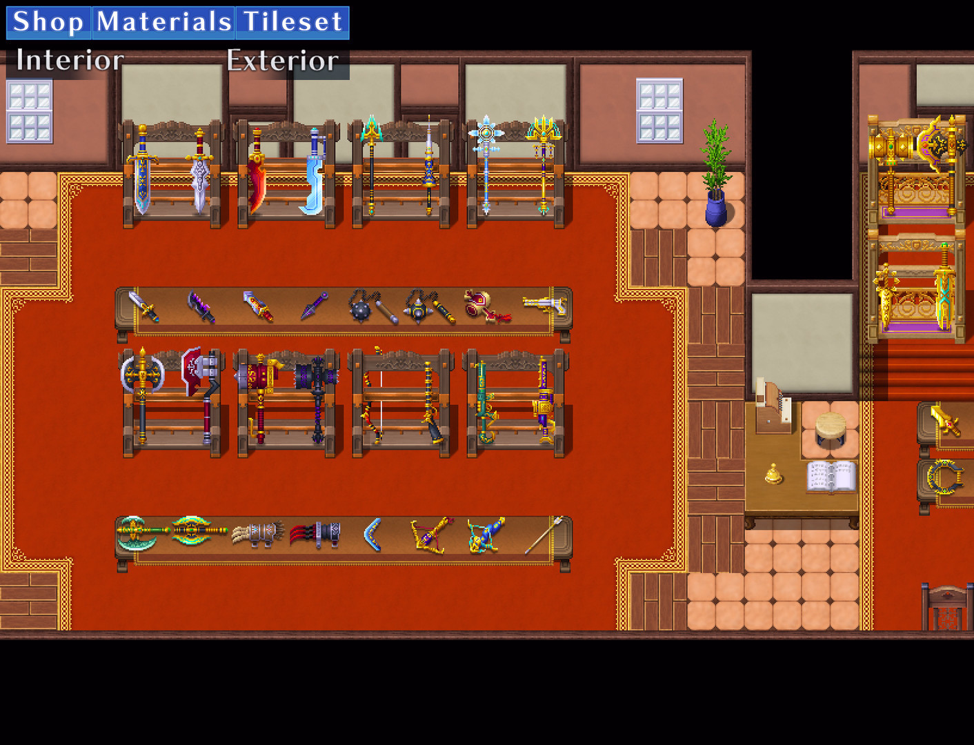 Купить DLC RPG Maker MZ - Shop Materials Tileset - Interior / Exterior ...