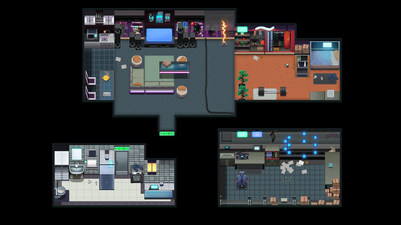 Купить DLC RPG Maker MZ - Winlu Cyberpunk Tileset - Interior от 710 ...