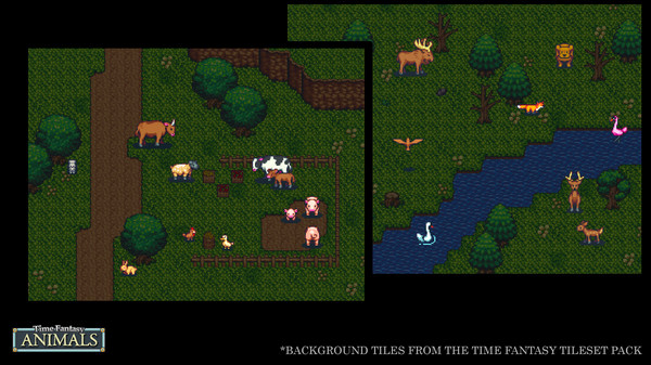 Игра RPG Maker VX Ace - Time Fantasy Add-on: Animals, скриншот