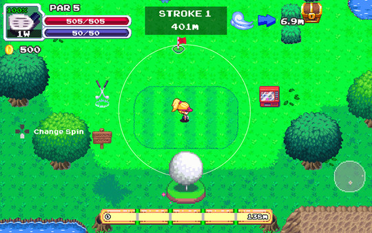 Игра RPGolf, скриншот