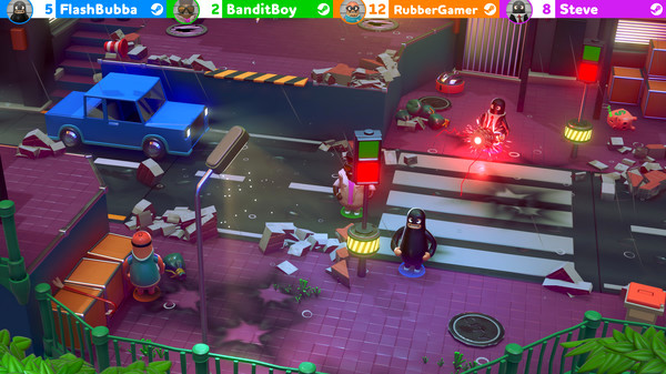 Игра Rubber Bandits, скриншот
